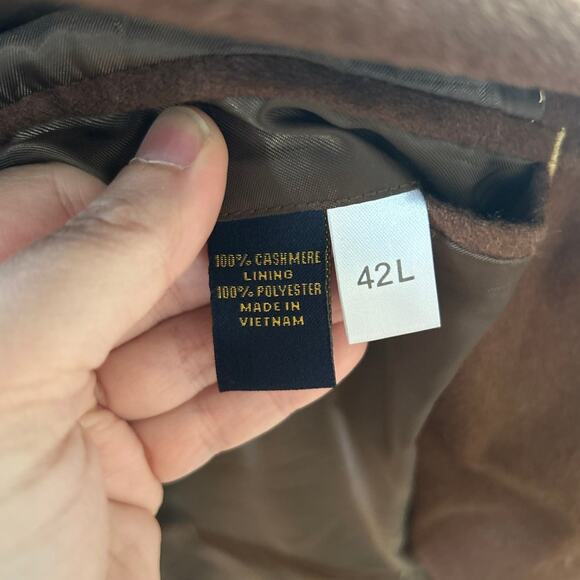 Clubroom Chocolate Brown Cashmere Two Button Blazer 42L - Picture 6 of 8